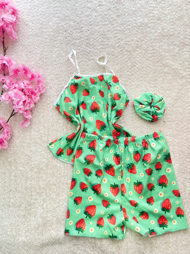 ست کبریتی طرح توت فرنگی